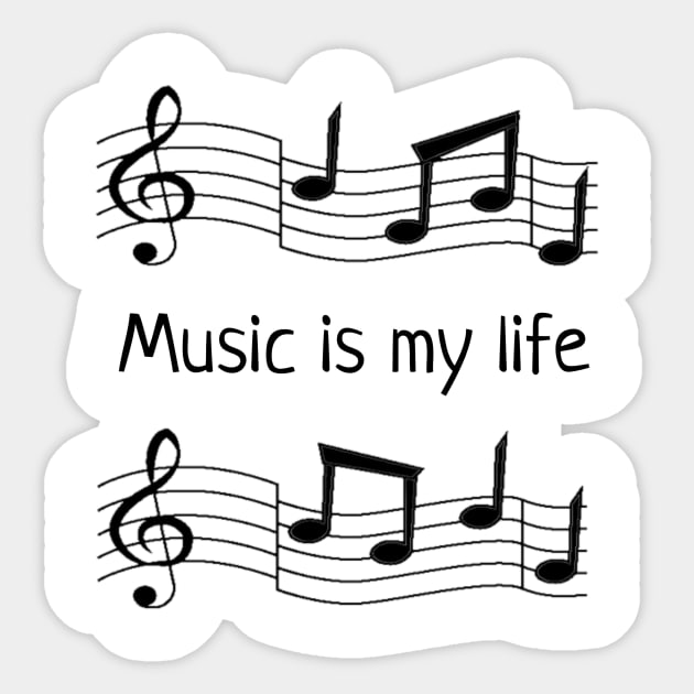 Music is my life Sticker by VeryOK